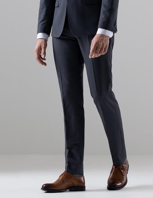 Pantalón de vestir recto de algodón para hombre 1