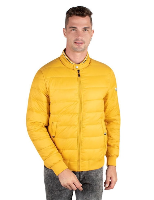 Chamarra casual capitonada para hombre