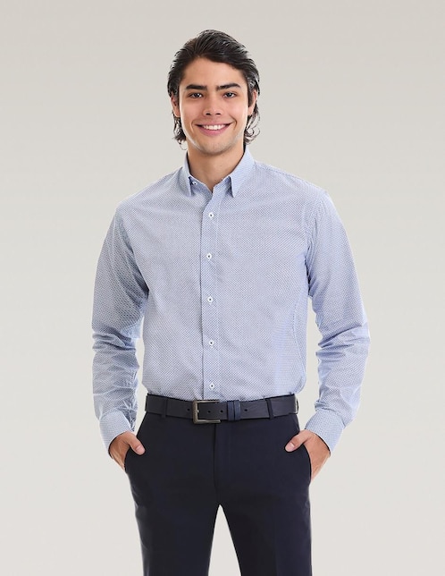 Camisa de vestir Vittorio Forti manga larga para hombre