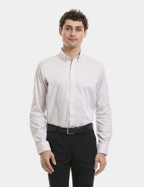 "camisa/sobrecamisa" formal vittorio forti "de" (si aplica) algodón "manga" larga "para hombre"