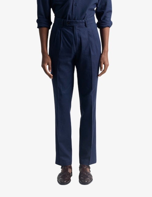 Pantalón de vestir slim de lino para hombre 1