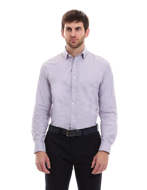 "camisa/sobrecamisa" formal vittorio forti "de" (si aplica) algodón "manga" larga "para hombre"