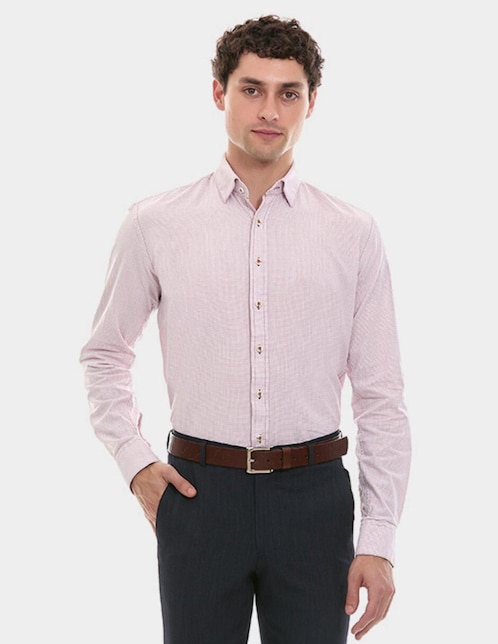 Camisa formal Vittorio Forti manga larga para hombre