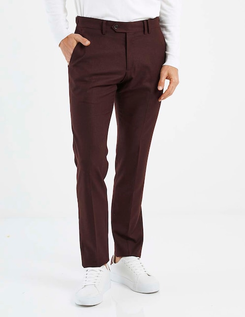 Pantalón business casual de vestir slim para hombre 1