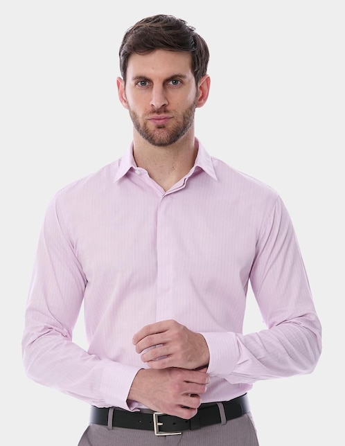 "camisa/sobrecamisa" formal vittorio forti "de" (si aplica) algodón "manga" larga "para hombre"