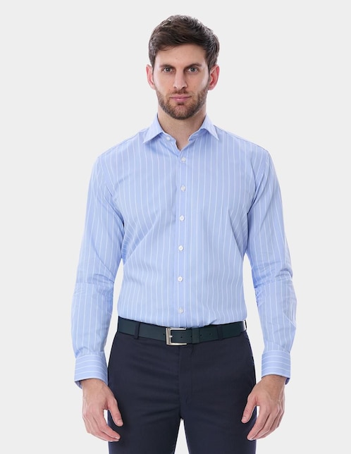 Camisa de vestir Vittorio Forti manga larga para hombre