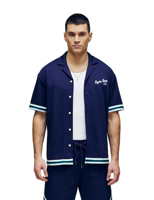 Camisa casual Psycho Bunny de algodón manga corta para hombre