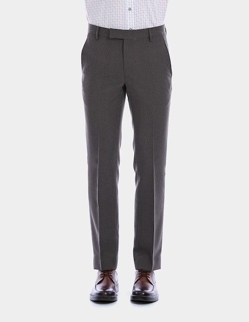 "pantalón" formal regular recto vittorio forti "de" poliéster "para hombre"