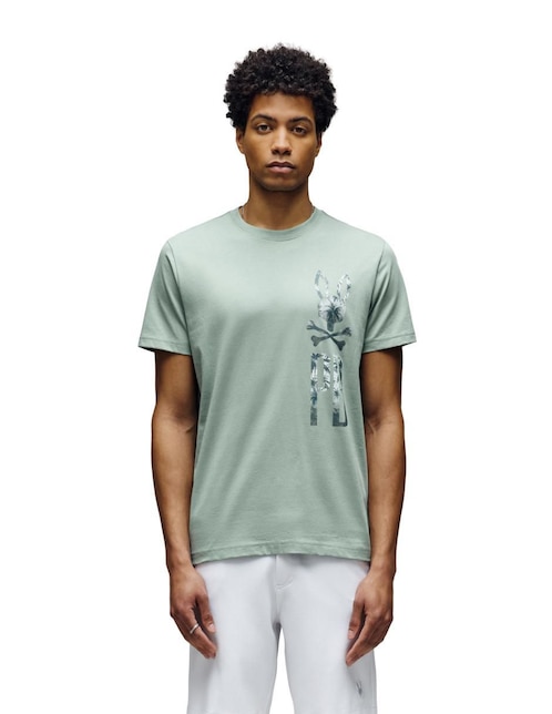 Playera Psycho Bunny FD25 cuello redondo para hombre