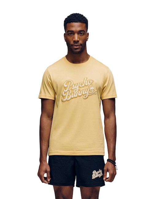 Playera Psycho Bunny FD25 cuello redondo para hombre