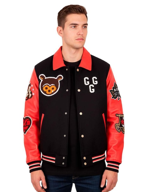 Chamarra beisbolera Grimey Mud's The Residence con bolsillos para hombre