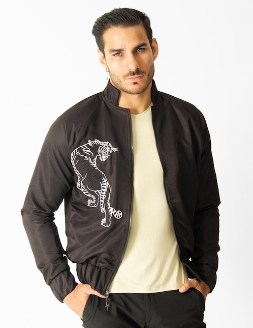 Chamarra bomber Rcano con bolsillos para hombre