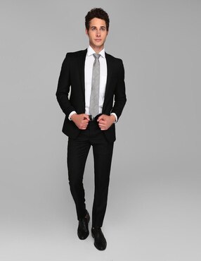 Traje Calvin Klein corte slim fit lana negro en Liverpool