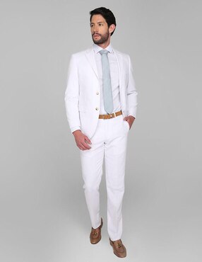 Traje JBE corte slim fit blanco en Liverpool