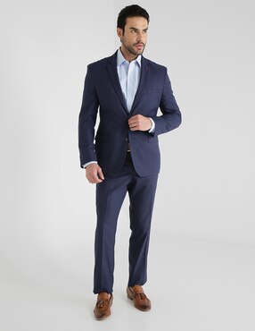 Traje Tommy Hilfiger regular fit lana azul medio en Liverpool