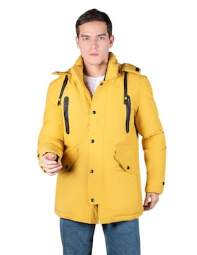Chamarra casual Greenlander impermeable con capucha para hombre
