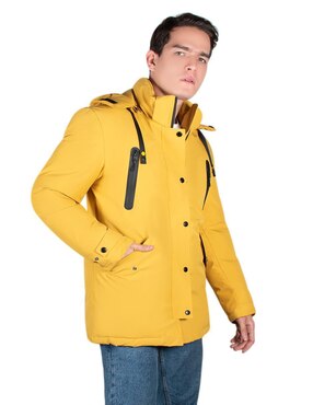 Chamarra casual Greenlander impermeable con capucha para hombre