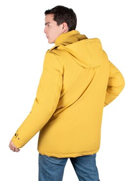 Chamarra casual Greenlander impermeable con capucha para hombre