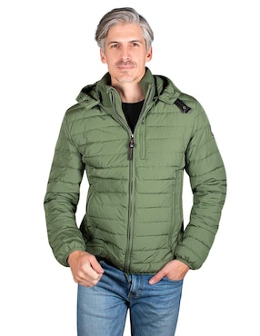 Chamarra Greenlander Impermeable Capucha Desmontable Para Hombre