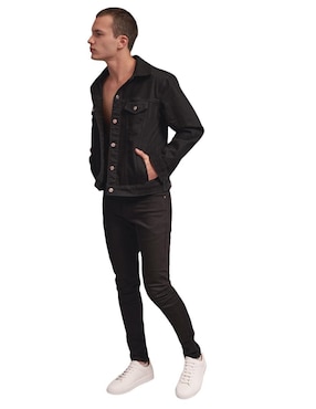 Chamarra cazadora MCHK de mezclilla para hombre