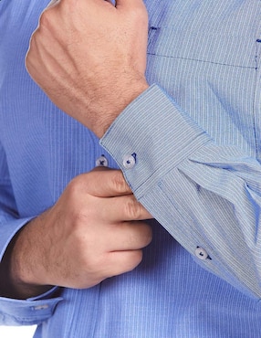 Camisa casual Vittorio Forti manga larga para hombre
