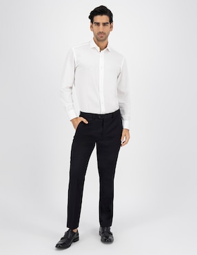 Pantalón de vestir recto Calderoni de lana para hombre