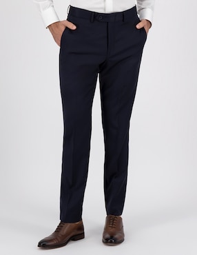 Pantalón Straight Calderoni De Lana Para Hombre