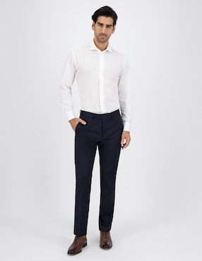 Pantalón de vestir recto Calderoni de lana para hombre