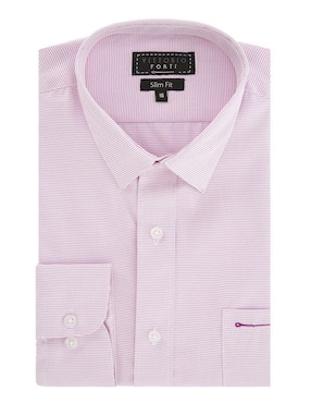 Camisa Formal Vittorio Forti De Manga Larga Para Hombre