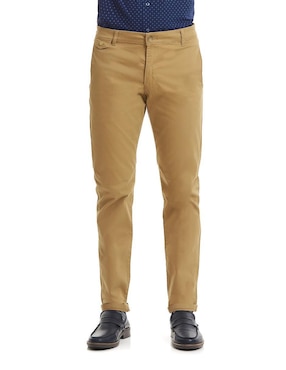 Pantalón Slim Vittorio Forti De Gabardina Para Hombre