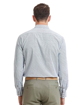 Camisa business casual Vittorio Forti manga larga para hombre