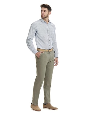 Camisa business casual Vittorio Forti manga larga para hombre