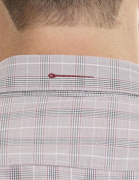 Camisa business casual Vittorio Forti de algodón manga larga para hombre