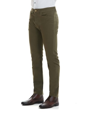 Pantalón business casual slim Vittorio Forti de algodón para hombre