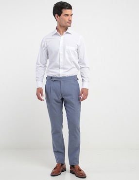 Pantalón de vestir recto Calderoni de lana para hombre