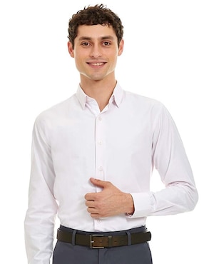 Camisa De Vestir Vittorio Forti Manga Larga Para Hombre