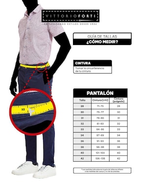 Pantalón de vestir slim Vittorio Forti para hombre