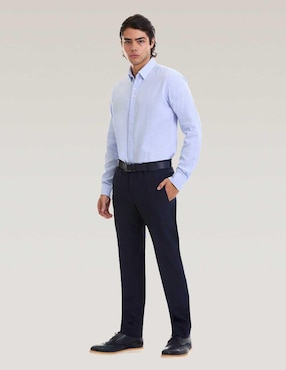 Camisa de vestir Fittorio Forti de algodón manga larga para hombre