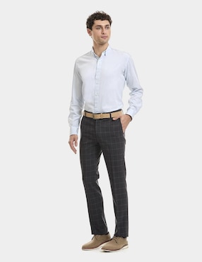 Camisa de vestir Vittorio Forti de algodón manga larga para hombre