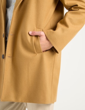 Abrigo Merkabá de lana impermeable con bolsillos para hombre