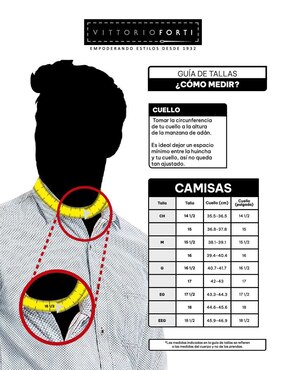 Camisa de vestir Vittorio Forti manga larga para hombre