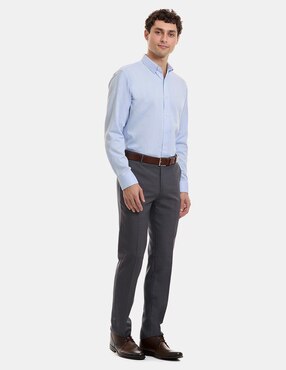 Camisa de vestir Vittorio Forti de algodón manga larga para hombre