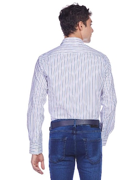 Camisa de vestir Vittorio Forti de algodón manga larga para hombre