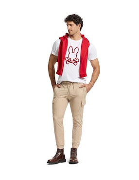 Playera Psycho Bunny cuello redondo para hombre