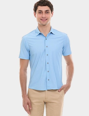 Camisa de vestir Vittorio Forti manga corta para hombre