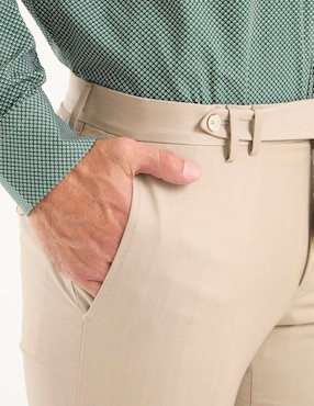 Pantalón de vestir slim Calderoni de lana para hombre