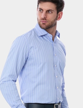 Camisa de vestir Vittorio Forti manga larga para hombre