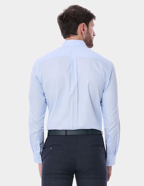 Camisa de vestir Vittorio Forti de algodón manga larga para hombre