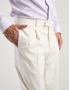 Pantalón de vestir chino slim Calderoni de lana para hombre