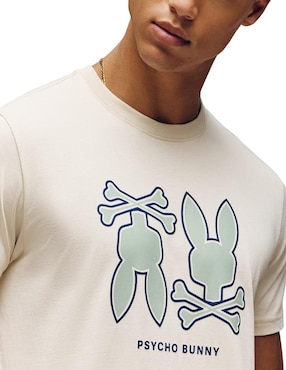 Playera Psycho Bunny cuello redondo para hombre